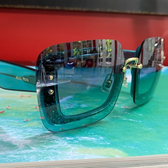 Miu Miu Accessories - MIU MIU 67mm Sunglasses Glamorous Green!